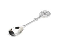 NKLaus 11cm Incense Spoon Silver for Incense resins and Brass Brass Incense Spoon Nickel Plated Gift Handmade 2221