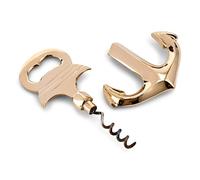 NKlaus 15 cm x 7 cm Bottle Opener Anchor Brass Gold Maritime Bottle Opener Beer Opener 11567