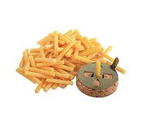 NKlaus 2 pcs Set 20g (ca. 80 pcs) Real Beeswax Oil lamp Wick and 1x 3cm Floating Wick Holder 40804