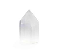 NKlaus 2 x Selenite Hexagonal Tower 4 x 2.5 x 6 cm - Handmade Selenite Tower for Meditation, Energy Work & Spiritual Cleansing