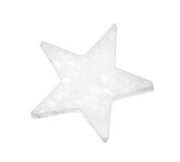 NKlaus 2 x Selenite Star Plates, 8 x 8 cm, Star-Shaped Selenite Plates for Gemstones, Jewellery, Meditation & Energy Work