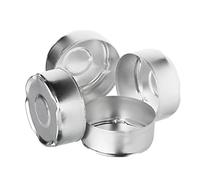 NKlaus 2000 pcs Standard Tealight Covers Ø 37,5mm for Tealights Aluminium Candle Covers Empty Tealight Box DxH 3,75x1,5cm Tealight Holder Tealight Bowl 1212