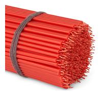 NKlaus 200g red Altar Candles Church Quality, Thin Easter Candles Ritual Candles Height: 16cm. (Approx. 50 pcs.) 36253