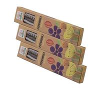 NKlaus 3 x Patchouli Incense Sticks - 45g Hand Rolled Incense, Masala Incense from India, Earthy, Sensual & Calming, Traditional & Vegan