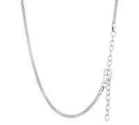 NKlaus 40/45 + 5 cm raspberry necklace 925 silver length adjustable necklace 1.75 mm wide ladies silver chain, Sterling Silver