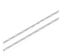 NKlaus 45cm 925 silver chain Figaro solid 5226 curb chain 1,50mm 2,2gr