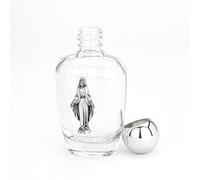 NKlaus 50 ml Glass Holy Water Bottle with Miraculeuse Design 9.5 x 5 x 3.5 cm Pilgrimage 14361