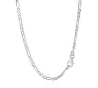 NKlaus 50cm 925 Sterling Silver chain Figaro solid 5233 curb chain 2,50mm 6,6gr