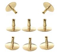 NKlaus 8x Candle Holder Brass Candle Holder Gold Thin Altar Candles Up To Ø6,7mm Wedding 6731
