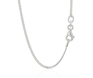 NKlaus 925 Sterling Silver Chain PANZER CHAIN 45cm king chain 1,20mm wide 2,14gr 5180