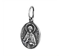 NKlaus 925 Sterling Silver Saint Matrona Amulet Ladanka Patron Saint Chain Pendant 8019