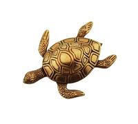 NKlaus Antique Brass Tortoise Paperweight, 14.5 x 11 x 3.5 cm - Nautical Office Decor 15946