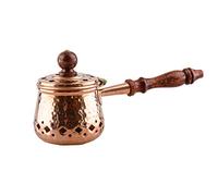 NKlaus antique incense pan copper with wooden handle for incense incense mixture incense burner house cleaning handwork 2837