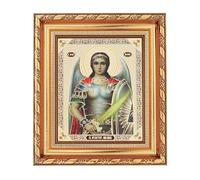 NKlaus Archangel Michael Icon in Frame with Glass 14 x 16 cm Christian Orthodox 2002