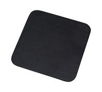 NKlaus candle plate aluminium black 12x12 cm coaster candle holder table decoration brushed - Design 10398