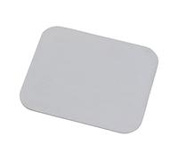 NKlaus Candle Plate Aluminium white 10x8cm Coaster Saucer Candle Holder Tray Brushed - Design 10423