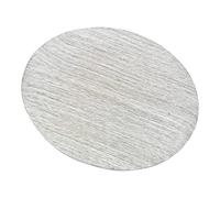 NKlaus candle plate oval aluminium silver 10x8cm coaster candle holder table decoration brushed - Design 10382