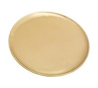 NKlaus Candle Plate Round Ø21cm Modern Brass Gold Coaster Decoration Pillar Candle 10574