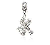 NKlaus charms pendant chimney sweep 925 silver 15x15mm for charms bracelets 13230