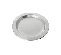 NKlaus coaster Ø 11cm aluminium silver coaster round saucer decoration matt candles lanterns pillar candles baptism wedding communion dishwasher safe 2854