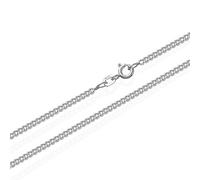NKlaus genuine 925 curb chain silver chain curb chain 3620 necklace, 55 cm long, 4,6gr, 1,7mm wide