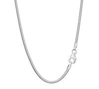 NKlaus genuine 925 sterling silver snake chain silver chain 45cm 1,60mm 4,8gr 5930