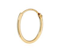 NKlaus genuine gold single men's creole earring earrings 15mm 1747
