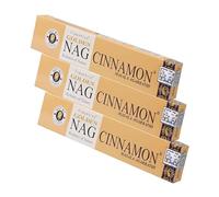 NKlaus Golden Nag Cinnamon Incense Sticks Masala 45g | The hand-rolled incense sticks smell spicy of cinnamon and are suitable for meditation, warmth and indoor climate; from India