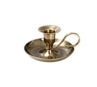NKlaus Hand candlestick classic brass gold antique Candlestick height 5cm for candles up to Ø2cm Candlestick 10891