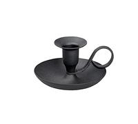 NKlaus Hand candlestick classic iron black candle holder height 5cm for candles Ø2cm candle holder 10892