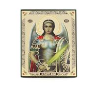 NKlaus Icon Archangel Michael Wooden 15 x 18 cm Orthodox Christian Tradition Patron Saint