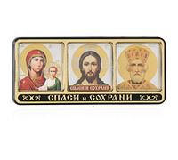 NKlaus Icon Car Badge Self-Adhesive GM by Smolensk Jesus Cristus - Santa Claus 11326