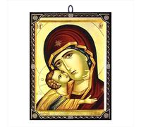 NKlaus Icon Maria Glykofilousa 9.7 x 13.5 x 1.2 cm Christian Icon Orthodox from Greece 60074