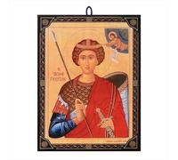 NKlaus Icon Saint George 9.7 x 13.5 x 1.2 cm Christian Icon Orthodox from Greece 60030