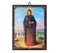 NKlaus Icon Saint Paraskeva 9.7 x 13.5 x 1.2 cm Christian Icon Orthodox from Greece 60060