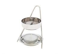 NKlaus Incense Stand Brass Nickel Plated Handmade 2974