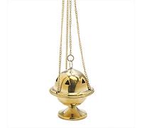 NKlaus incense stand with insert bowl brass handmade gift 2941