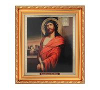 NKlaus - Jesus Crowned with Thorns - Icon in Frame with Glass 21 x 18 cm Christian 39083