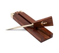 NKlaus Letter Opener Brass with Wooden Handle 22 x 5 cm Envelope Opener Anchor Motif Letter Knife Envelope Opener 11522