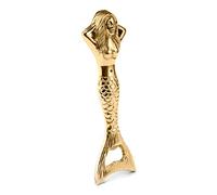 NKlaus Maritime Bottle Opener Mermaid Made of Brass Gold 4.5 x 14 cm Bottle Opener 11565
