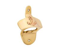 NKlaus Maritime Bottle Opener Wall Mounted Brass Solid Gold Wall Bottle Opener 1155