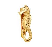 NKlaus Maritime Door Knocker Seahorse Brass 6 x 14 cm Door Decoration Bell Replacement 11756