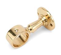 NKlaus Maritime Handrail Holder for 30 mm Rope Solid Brass Gold 8 cm High Decoration 11745