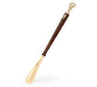 NKlaus Maritime Shoe Horn 62 cm Long Brass Gold and Wood Shoe Horn 11730, Extra Long, One Size