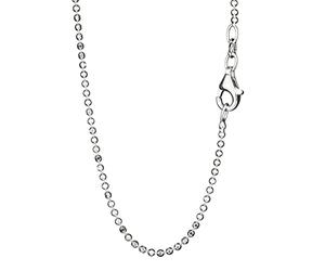 NKlaus necklace 40cm ball chain diamond 925 silver ladies necklace 1,5mm wide 8205