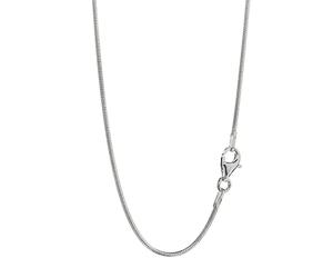 NKlaus necklace 80cm snake chain round 925 silver necklace 1,2mm wide silver chain 4085