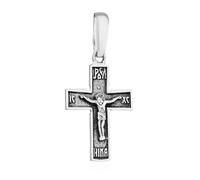 NKlaus Necklace Pendant 925 Silver Crucifix 23 x 17mm Divine Elegance in Detail 15444