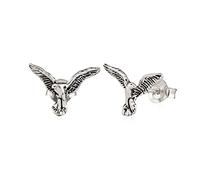NKlaus Pair of Stud Earrings Flying Eagle 925 Silver Celtic Talisman Earrings 3041
