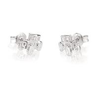 NKlaus Pair Tractor 925 Sterling Silver Stud Earrings Tractor 10 * 7mm Earrings Unisex 3766