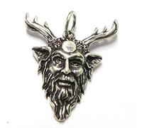 NKlaus pendant Cernunnos 925 Silver 3,2cm amulet Celtic nature god talisman 3881